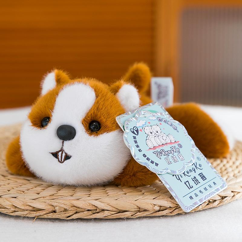 Pocket treasure lying down animal doll doll panda capybara plush toy children's accompanying doll gift
