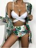2025 Women's European & American Printed Bikini Swimsuit Beach Set
