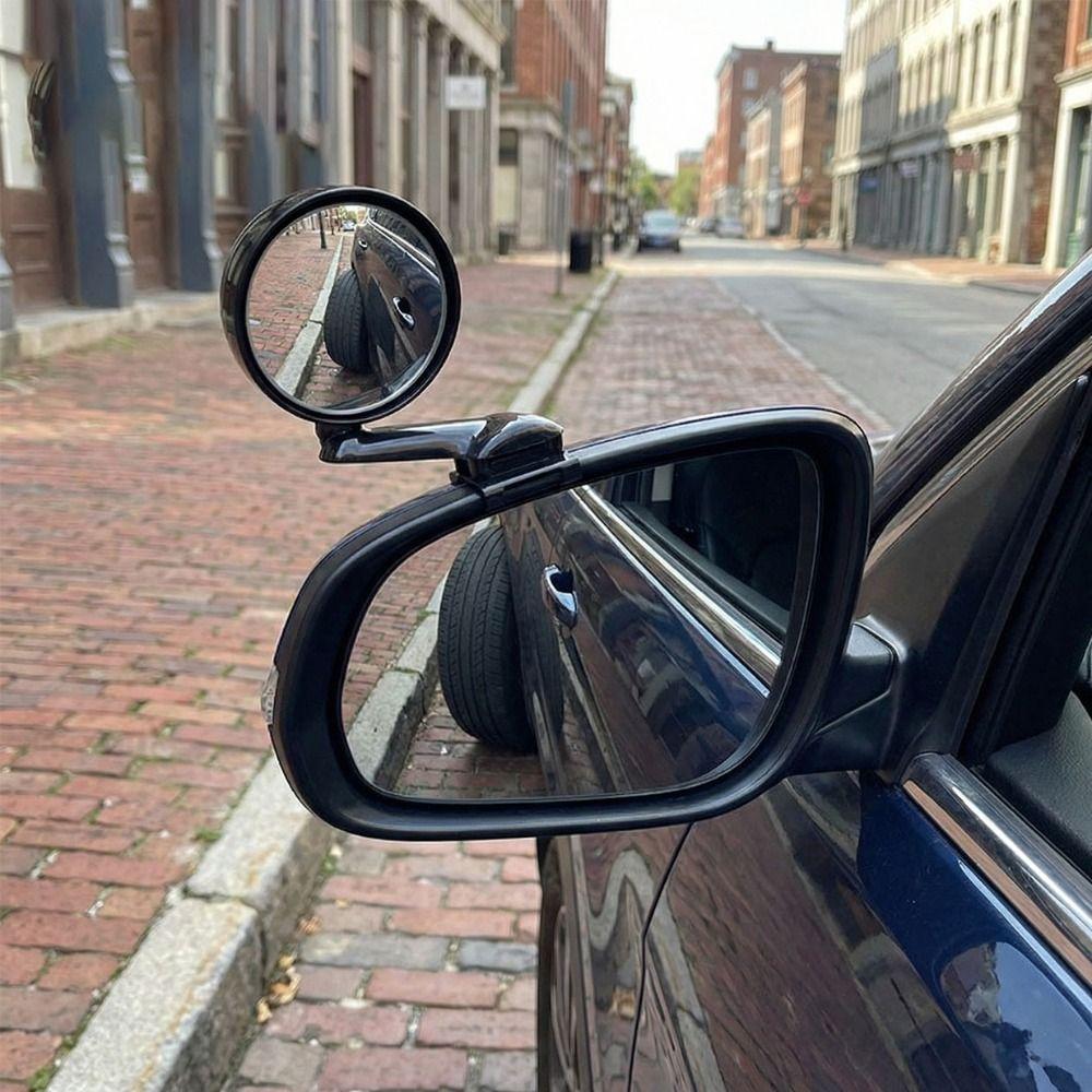 Round Convex Blind Spot Car Mirror 360 Degree Adjustable Auxiliary Rear View Mirror SUV Vehicles