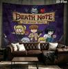 Arazzo da Parete Death Note Appeso Estetico Coperta in Tessuto Stampato Arazzi Decorativi per Camera da Letto Soggiorno Decorazioni per la Casa