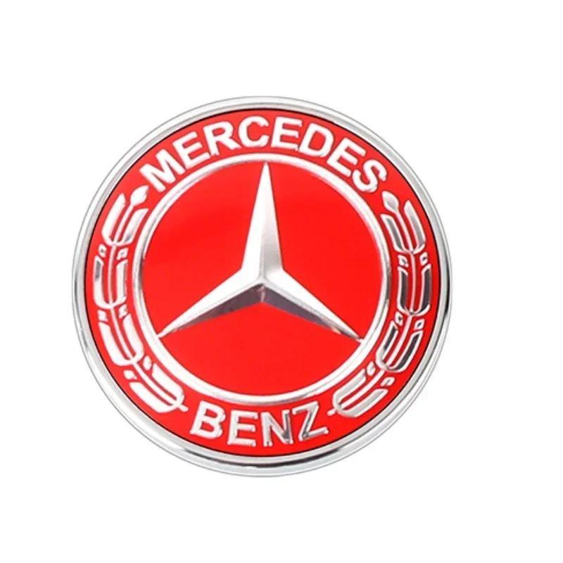 3D ABS Logo Car Front Grill Front Hood Emblem Sticker For Mercedes Benz W203 W204 W205 W206 W212 W213 W221 W222 W223 Accessories