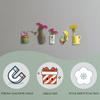 DIY Craft Decorative Vase Fridge Magnets Unique Handmade Mini Ceramic Vase Small Flower Arrangement Magnet Refrigerator Magnet