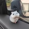 Cute Cartoon Anime Stealing Hamster Gourmet Hamster Figures Figurines Auto Dashboard Car Woman Interior Decoration Girls Gift