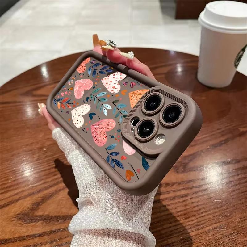 Love Heart Flower Case For Motorola Moto Edge 70 50 Pro 60 Fusion 40 Neo G22 G24 G84 G86 G53 G14 G15 G35 G52 G60 G75 G54 Cover