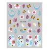 Ins Style Floral Butterfly Rose Self-Adhesive Nail Art Stickers, Same Style as Douyin & Xiaohongshu