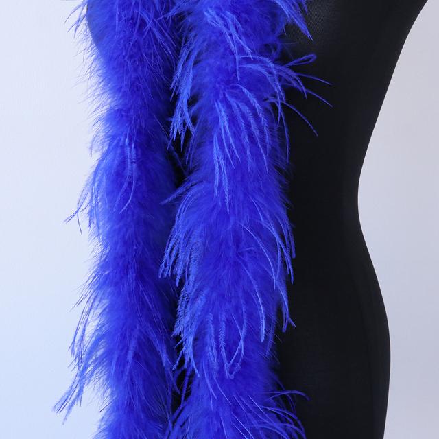 50G 2M Natural Pink Dyed Ostrich Feathers Boa Plumas for Shawl Scarf Ribbon Wedding Party Stage Sewing Dress Decoration Crafts