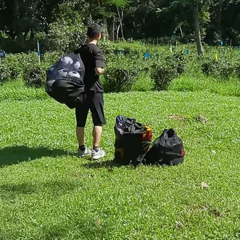 Lightweight Balls Carry Shoulder Pouch Durable Basketballs Mesh Bag Footballs Storage Bag  Camping