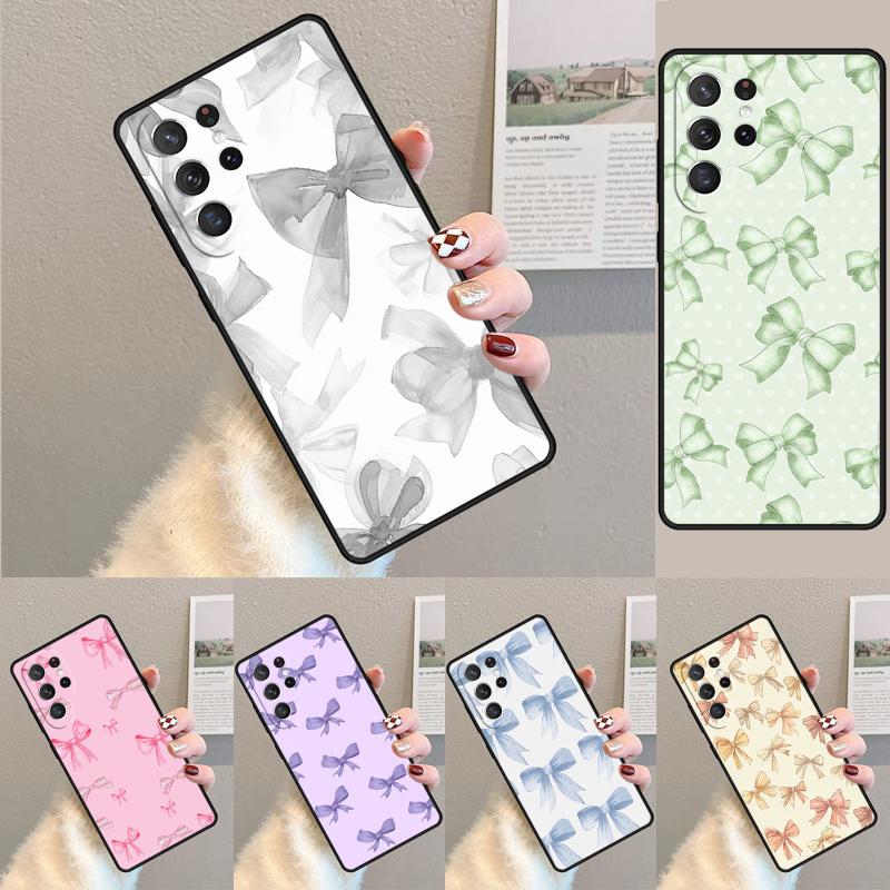 Colourful Bows Tough Phone Case for Samsung Galaxy note 10 pro S26 Ultra S23 S24 FE S25 S21 S22 PLUS shockproof Cove