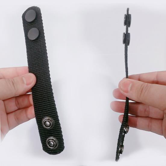 4Pcs Tactical Belt Holder Retainer Double Snaps Design Wear Resistant Lightweight Utility Belt Loop Keepers