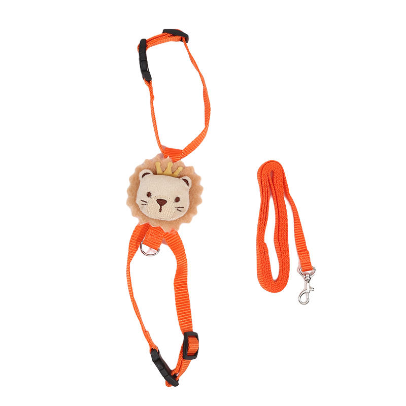 Cute Pet Dog Walking Supplies Towing Rope Chest Strap Collar Adjustable Cat Harness Small Medium Pets' Accessories Small Animals