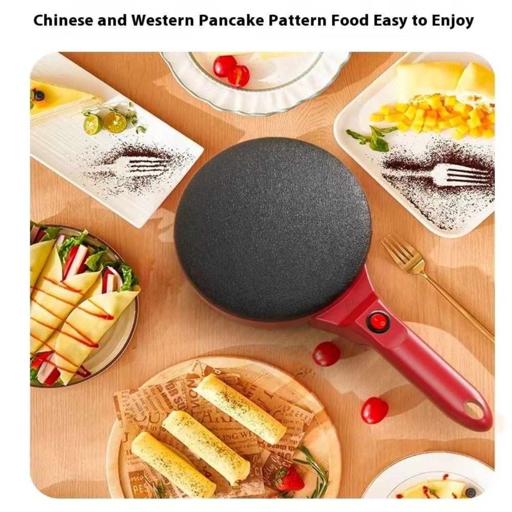 Macchina per Crêpes con Impugnatura Ergonomica Funzionamento Semplice Macchina per Pancake Facile da Usare Padella per Crêpes Uso Domestico