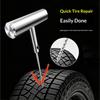 Car Tire Repair Kit With Box Tire Puncture Emergency Repair Tools Car Motorcycle Bicycle Tyre Repairing Tool Set Easy To Use