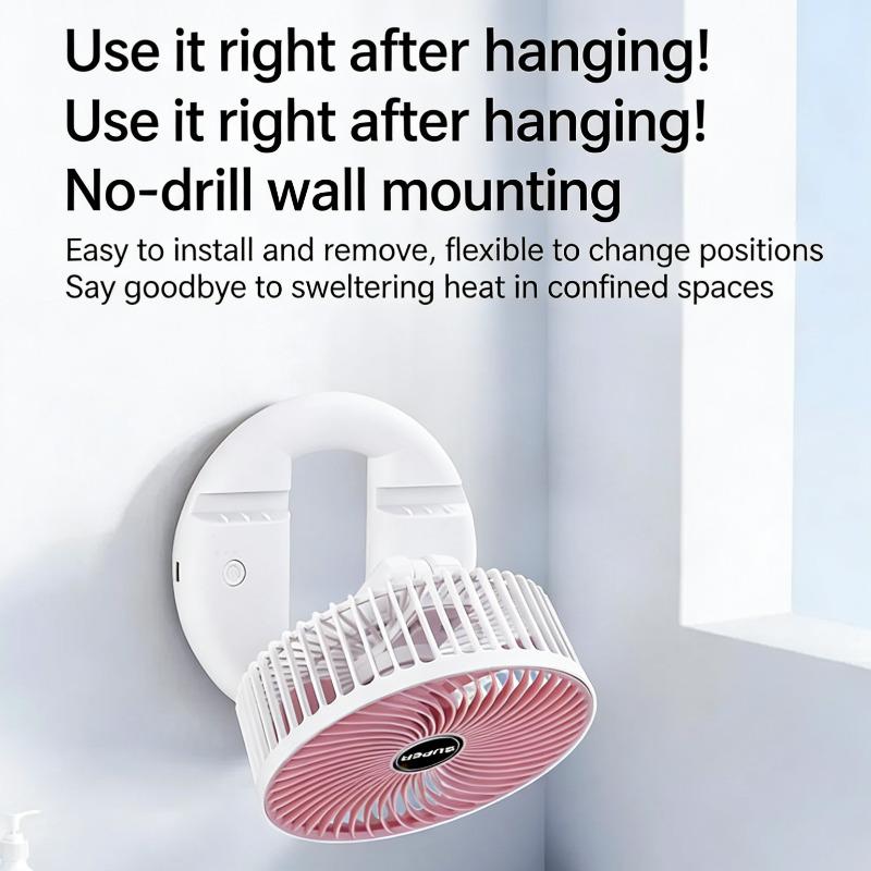 2026 Desktop Retractable Fan USB Rechargeable Folding Portable Silent Mini Air Circulator for Student Dorm Home Office