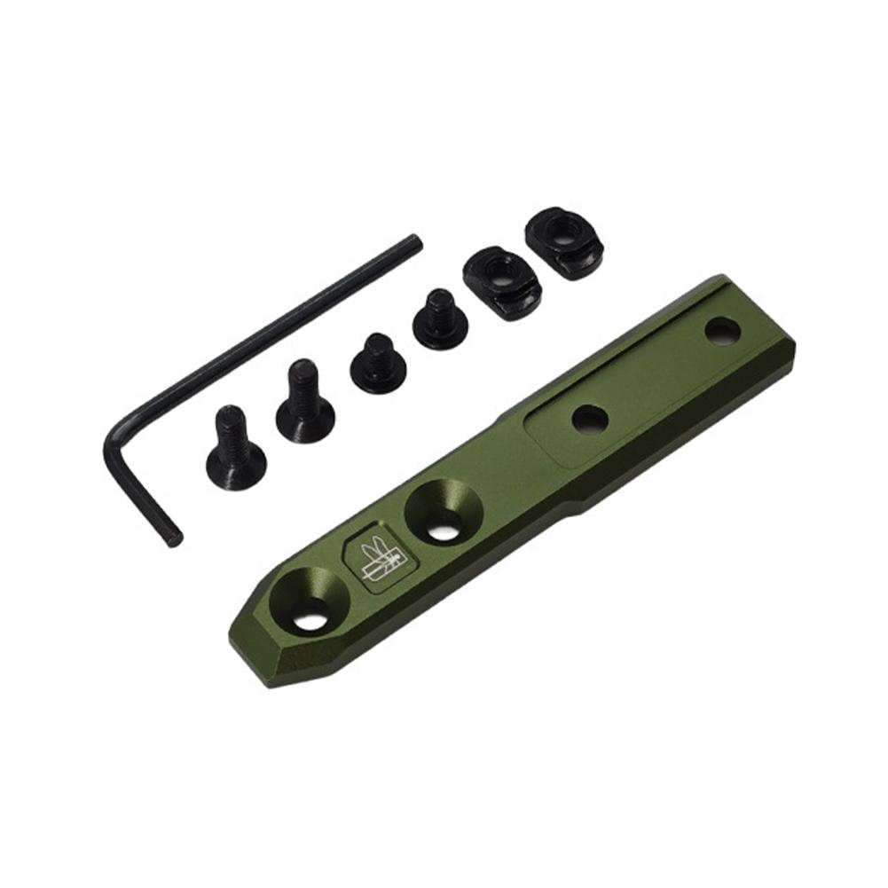 Tactical MLOK Metal Flashlight Mount Base Inline Bracket Fit SF M300 M600 PLHV2 Airsoft Rifle Scout Light Accessories