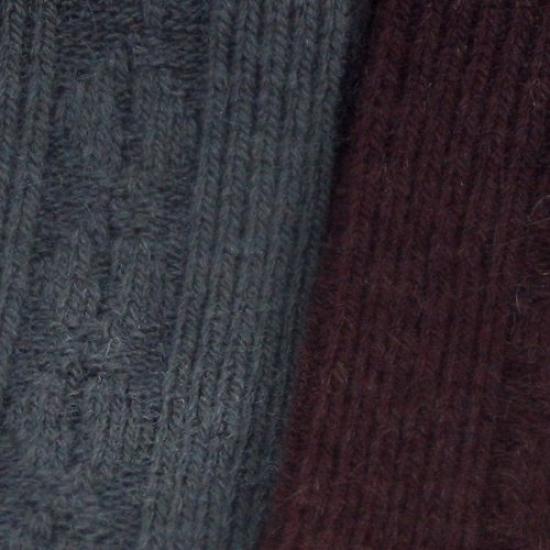 Remocoro Warm Stretch Cable Made in Japan Assorted 5 Men's Socks, (23.0-28.0cm, Pairs)