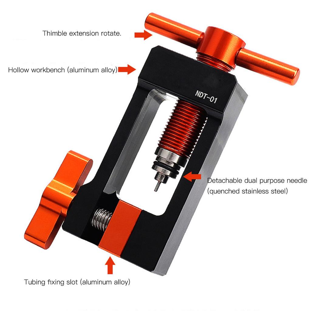 Cycling Needle Driver Insertion Tool Cycling Repair Tool with Hydraulic Hose Cutter