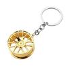 Tire Keychain Pendant Lightweight Metal Keychain Portable Creative Wheel Hub Design