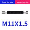 Metric 6H Thread Plug Gauge Go-No-Go Inspection Tool with Pointed Flat Head, M1-20