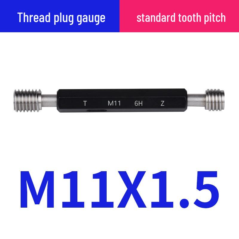 Metric 6H Thread Plug Gauge Go-No-Go Inspection Tool with Pointed Flat Head, M1-20