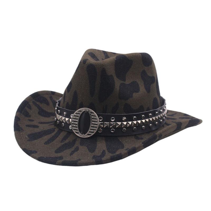 Minority woolen hat men and women couple hat milk curled brim western cowboy hat top hat