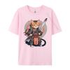 Cat Samurai Warrior Japan Ninja Samurai Cat Ready For Battle Vintage T Shirt Men Camisetas De Hombre Luxury