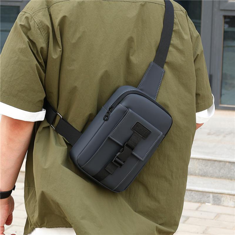 Geantă de piept pentru bărbați, la modă, de umăr, tip pieptar, genți sport crossbody pentru bărbați, mini geantă de corp pentru telefon, geantă de mână, călătorie