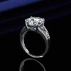 5-Carat Scepter Queen Diamond Imitation Moissanite Open Ring for Women – Live Broadcast Exclusive