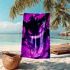 Personalized customized proof beach towel with Pokémon Gengar pattern - soft, absorbent,quick-drying,perfect swimming,camping&bathing