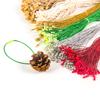 100pcs Christmas Ornaments Hanger String Ornament Hook Hanging Ropes Precut String Christmas Decorations Gift Packaging Ribbon