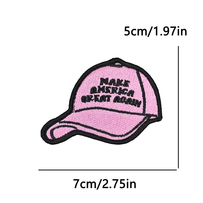 10pcs /Lots Pink Horse Heart Patch Pattern Letter Slogan Embroidered Patches Jackets Hats Backpack Sew Badges Iron On Patches Diy 