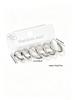 Heart Stainless Steel Hoop Earrings: European-American Fashion, Versatile Titanium Ear Ornaments for Women.
