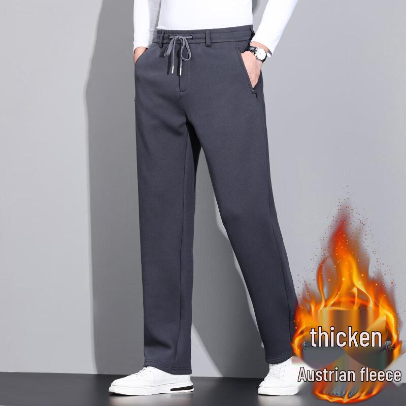 

Мужские повседневные спортивные брюки прямого кроя на флисовой подкладке Fengxun XL