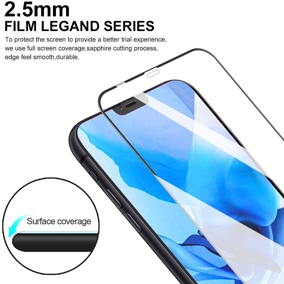 3Pcs Tempered Glass for iPhone 16 14 13 11 15 Pro Max Mini Screen Protector for iPhone XR X XS MAX 7 8 Plus SE Protective Glass