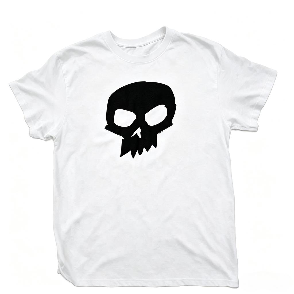 Streetwear YK Tee Bold Simple Skull Front Graphic T Shirt Oversized Emo Punk Style Soft Cotton Daily Unisexs and Womens Tee