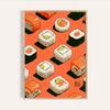 Retro Japanese Sushi Bar Poster Kitchen Food Posters and Picture Canvas Print Painting Dining Room Wall Decor Home Mural Cuadros