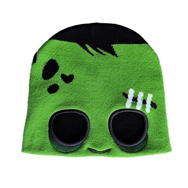 

Crochet Peekaboo Eye Hat for Adult Teens Popular Skull Hat Autumn Winter Hat Halloween Costume Hat for Casual Formal 1