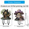 Resins Squirrels House Lawn Stake for Backyard Patios Decoration Easy Ground Insertion Outdoor Garden Decoration