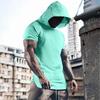 Men's Sports Mesh Quick-drying Short-sleeved Hooded Shirt