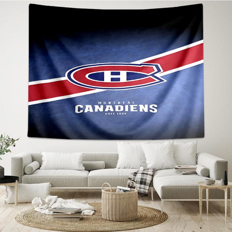 Montreal Canadi-ens Hockey Team Tapestry, Unique Design Tapestry, Wall Decor for Bedroom,Livingroom, Playroom,Heartwarming Fan Holiday Gifts