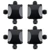 GWHOLE 4Pcs Waterproof IP66 Outdoor Electric Junction Project Box, 3-Way Outdoor Cable Connectors Outdoor/External Electrical Light Junction Box,
