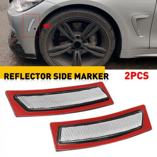 2PC Front Bumper Side Marker Light Reflector For BMW F30 F32 F33 F36 F80 F82 F83