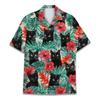Magliette Divertenti con Stampa 3D di Procione da Uomo Camicetta Casual Hawaiana a Maniche Corte con Collo a Revers Camicia a Maniche Corte Estiva da Donna per le Vacanze