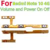 Power ON OFF Mute Switch Control Key Volume Button Flex Cable for Xiaomi Redmi Note 10 4G Power On Off Volume