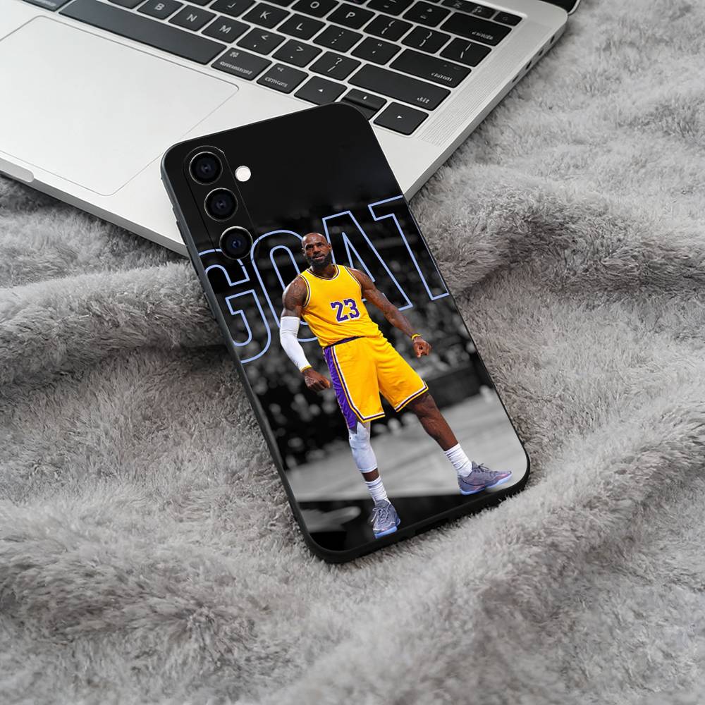 J-Ja-mes basketball Black Soft Silicone Phone Case for Samsung Galaxy A73, A71, A72, A70, A53, A52, A51