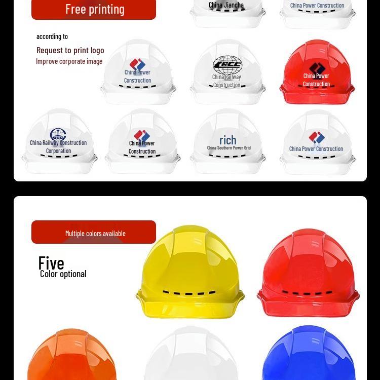 Atmungsaktiver weißer Bauhelm für Herren mit individuellem Druck