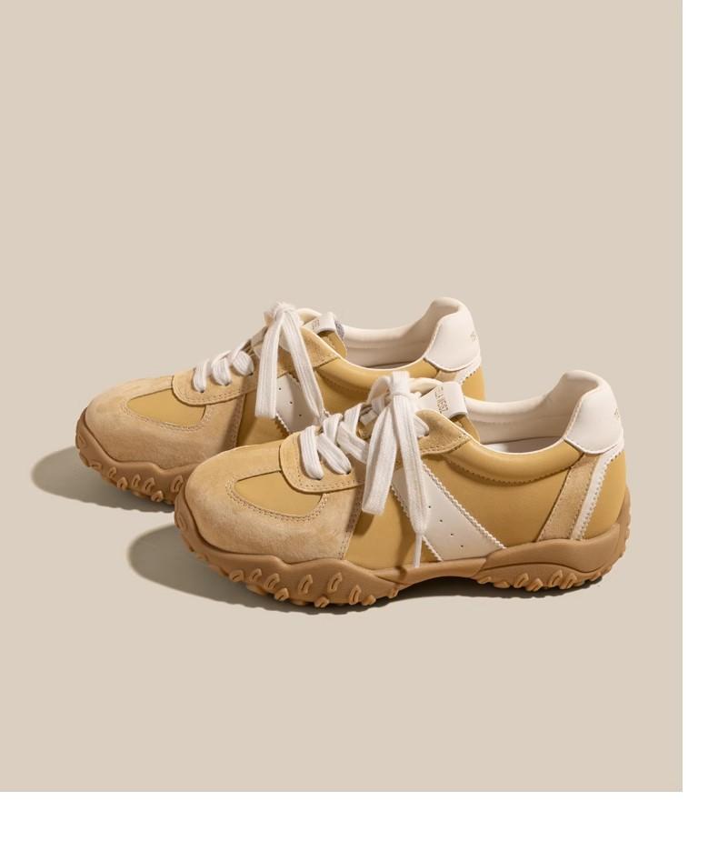 Small man 7cm inner height increase German training shoes women's shoes 2025 spring and summer new thick-soled retro sports and leisure Forrest Gump