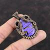 Pendentif Charoïte Cuivre Pendentif Enveloppé de Fil de Cuivre Pendentif Pierre Précieuse Pendentif Fait Main Bijou en Cuivre Antique Cadeau Pour Elle Pendentif Tout Neuf