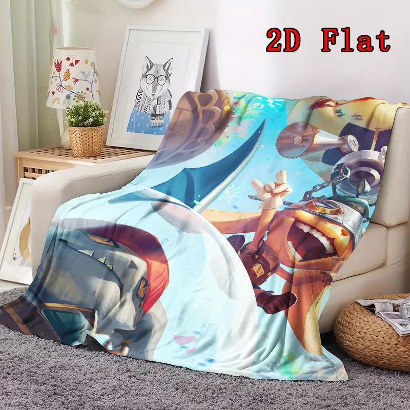 Legends of Runeterra 2D Flat Pattern Flannel Blanket High quality All Seasons Warmth and Comfort Perfect for Christmas Gifts.DMT0925191