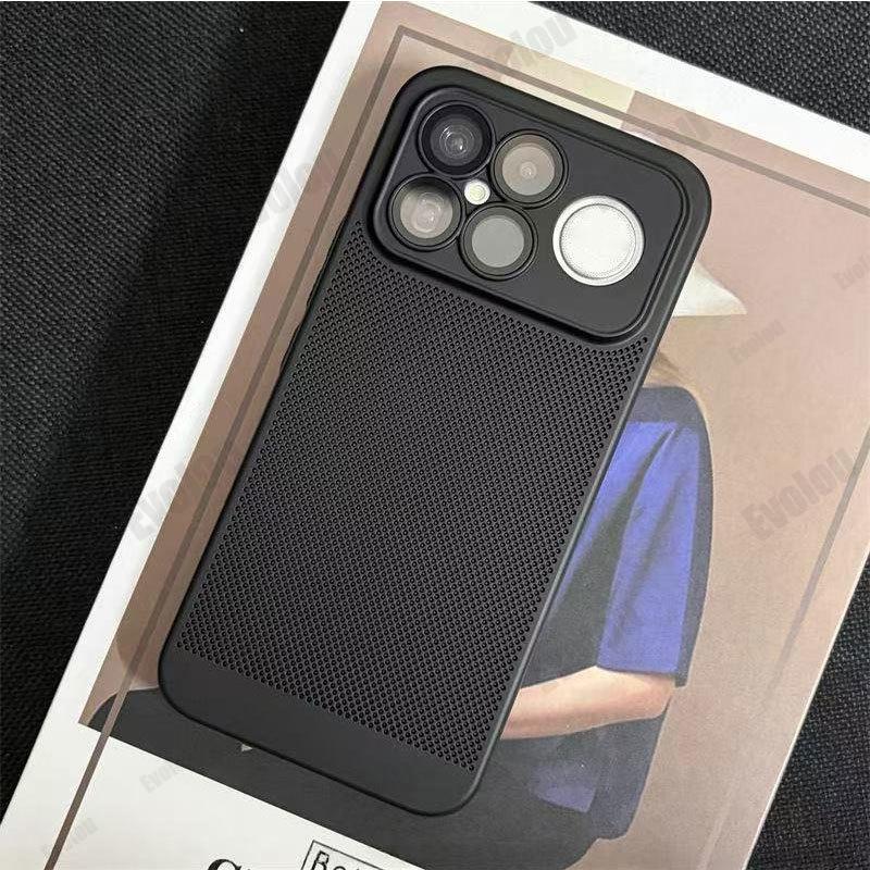For POCO F8 Ultra F8pro Heat Dissipation Hard Phone Case for POCO F8Ultra Redmi K90 Pro Max Cooling Honeycomb Mesh PC Shell