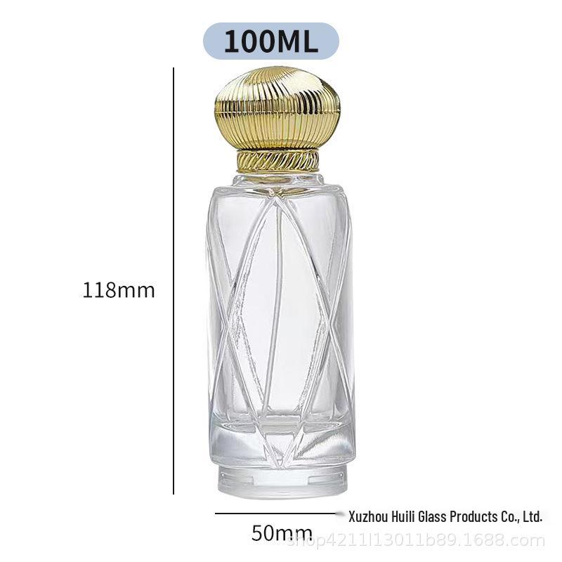 100ml Large-Capacity High-End Glass Spray Perfume Bottle for Private Fragrance Decanting and Major Brands